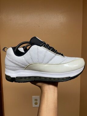 2011 Air Jordan CMFT Max Air 12 LTR “White/Wolf Grey-Black” Size 10.5 434034-102